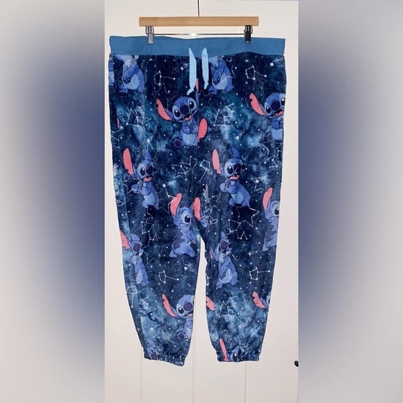 Disney Lilo & Stitch Fleece Cozy Soft Pull On Pajama Women 2X Bottom Pants - Picture 6 of 7